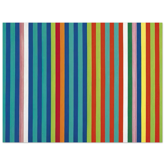 Gene Davis - Orange Twitter - 1966  75x100 cm / 30x40inches Fine Art Poster