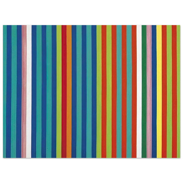 Gene Davis - Orange Twitter - 1966  75x100 cm / 30x40inches Fine Art Poster