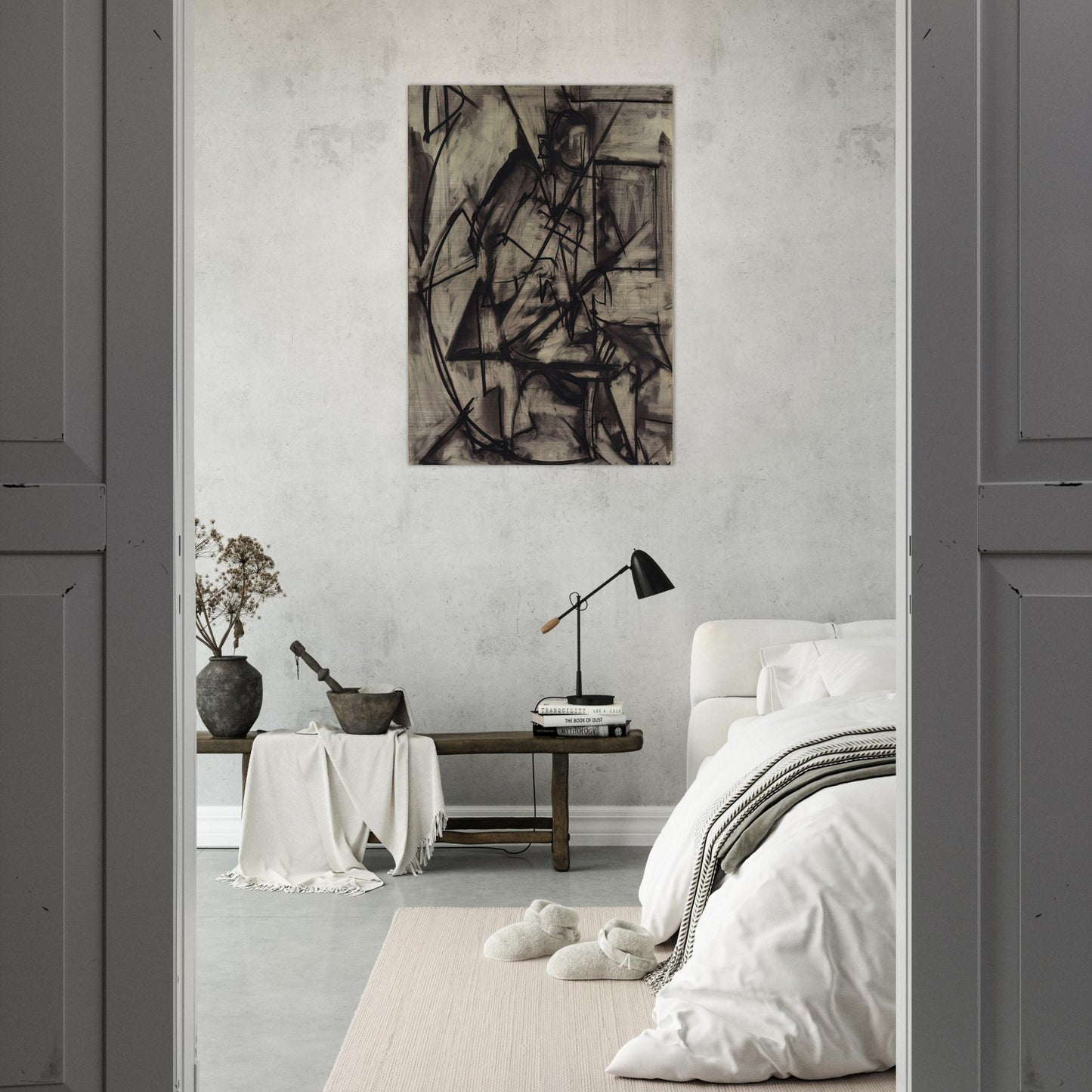 Seated Nude - Lee Krasner Brushed Aluminum Print - 70x100 cm / 28x40 inches | Lee Krasner Aluminum Print | Lee Krasner Prints