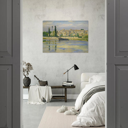Carrieres-Saint-Denis - claude monet Brushed Aluminum Print - 70x100 cm / 28x40 inches | claude monet Aluminum Print | claude monet Prints