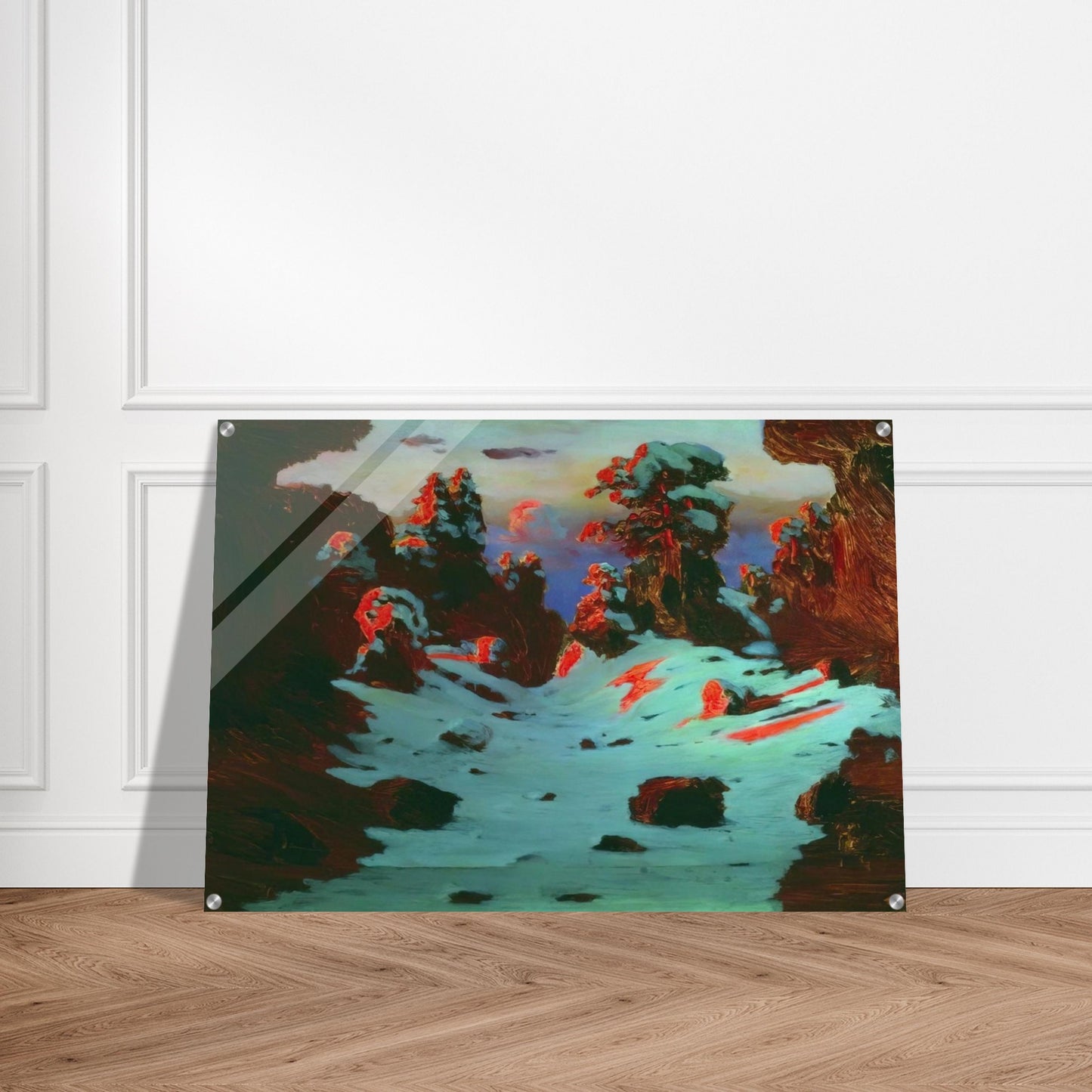 Sunset Effect - Arkhyp Kuindzhi Acrylic Print - 70x100 cm / 28x40″ inches | Arkhyp Kuindzhi Wall Art | Arkhyp Kuindzhi Prints