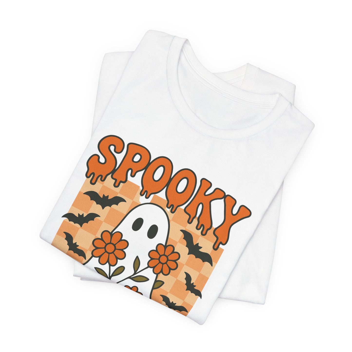 Spooky Mama Groovy Vintage Ghost Halloween Spooky Mom Mother