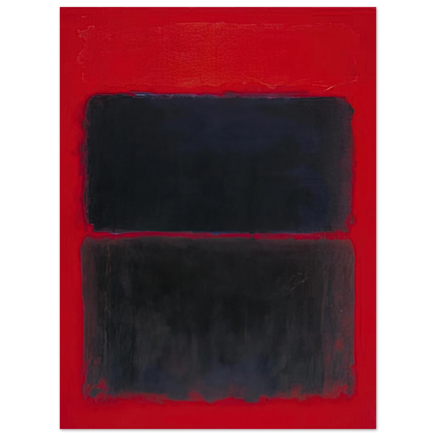Mark Rothko - Light Red Over Black - 1957 Wall Art - 21x29.7 cm / 8x12" - Fine Art Poster-canvas - -