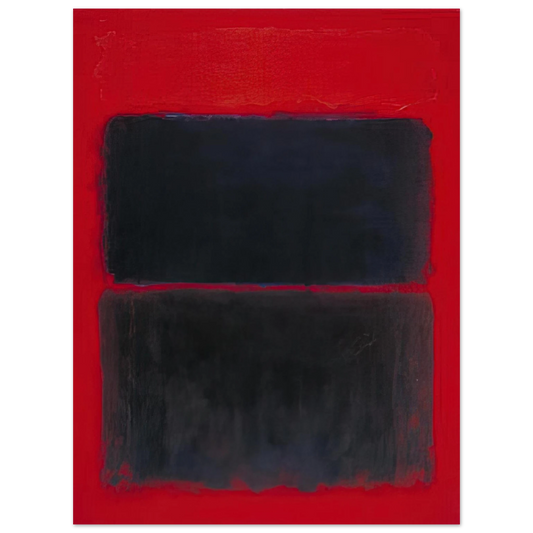 Mark Rothko - Light Red Over Black - 1957 Wall Art - 21x29.7 cm / 8x12" - Fine Art Poster-canvas - -
