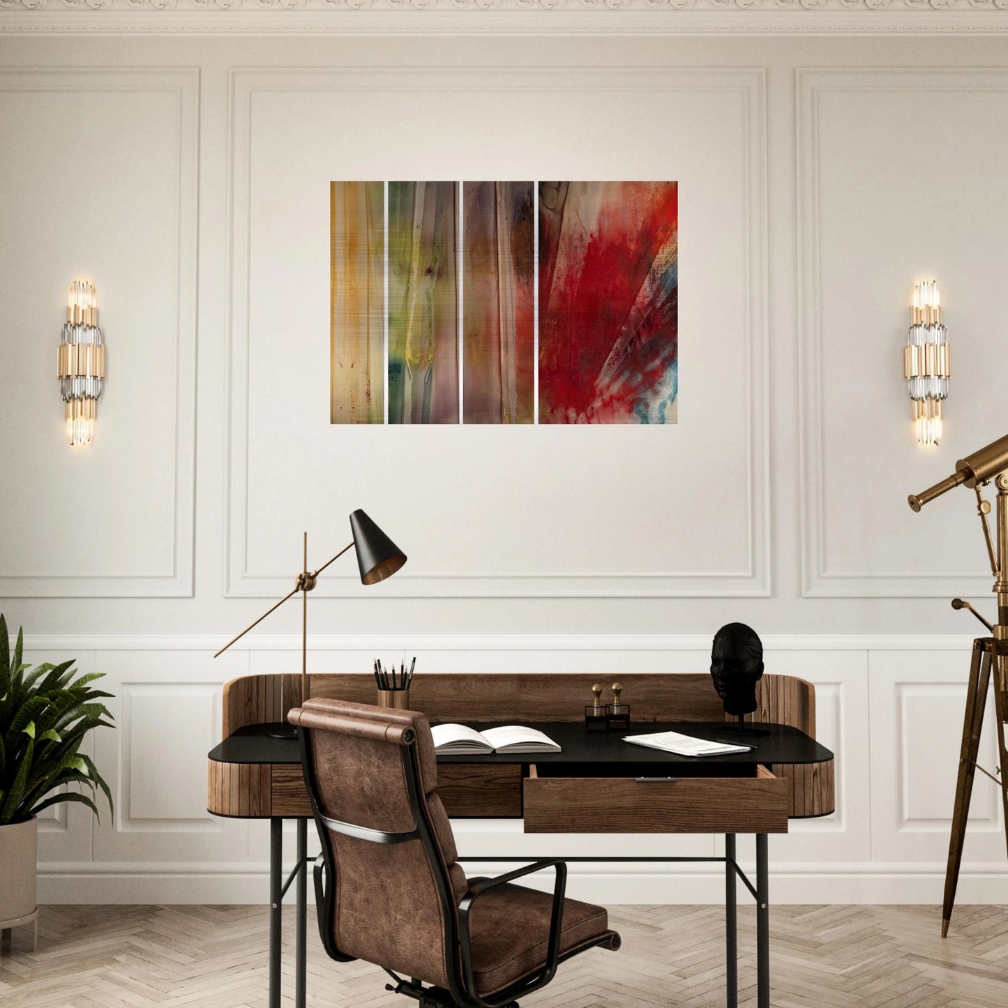 A Warmth, A Lightness, A Glow and Then - Sam Gilliam Brushed Aluminum Print - 70x100 cm / 28x40 inches | Sam Gilliam Aluminum Print | Sam Gilliam Prints