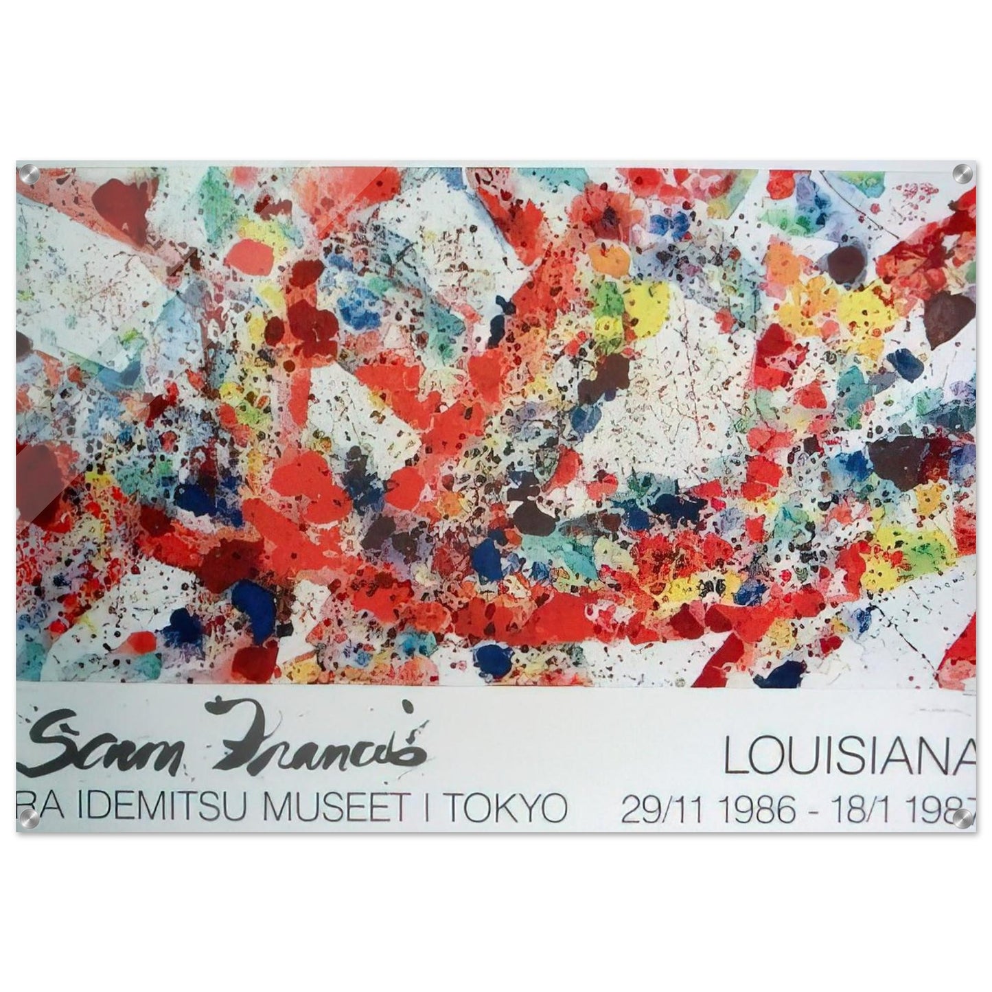 Polar Red - Sam Francis Acrylic Print - 70x100 cm / 28x40″ inches