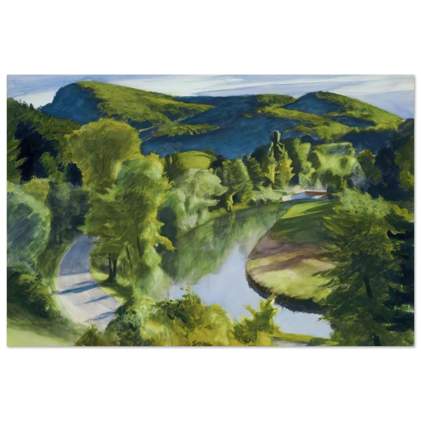 Edward Hopper - First Branch of the White River, Vermont Fine Art Poster