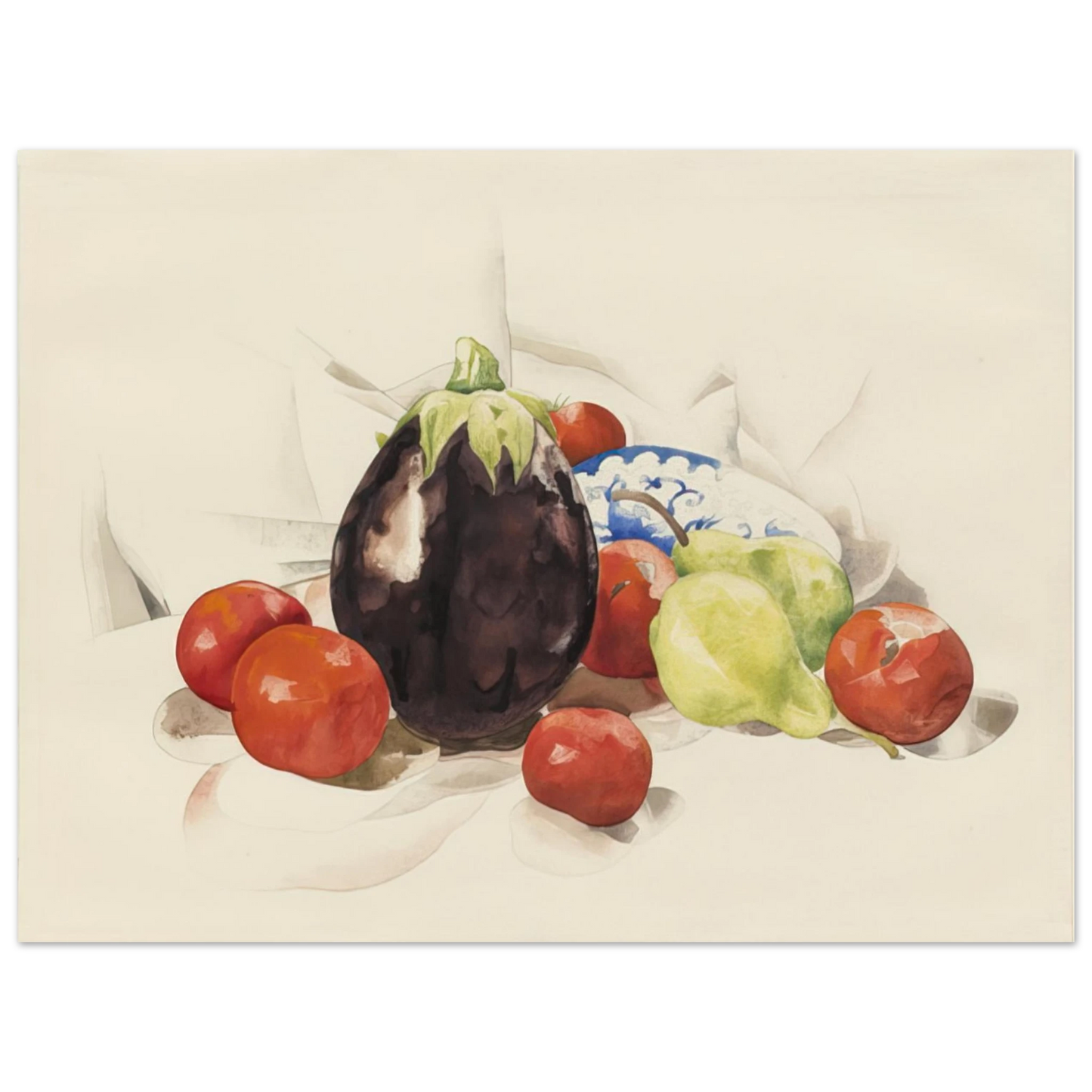 Charles Demuth - Eggplant and Tomatoes - 1926  75x100 cm / 30x40inches Fine Art Poster