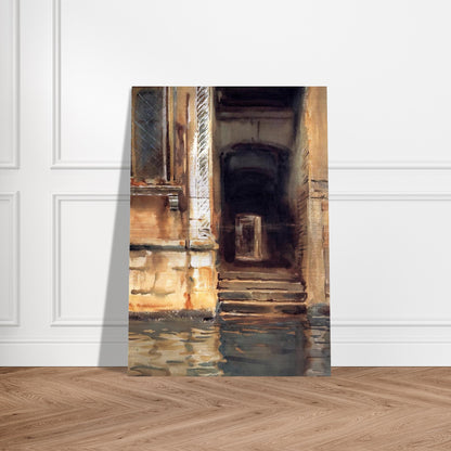 Venetian Doorway - John Singer Sargent Brushed Aluminum Print - 70x100 cm / 28x40 inches | John Singer Sargent Aluminum Print | John Singer Sargent Prints
