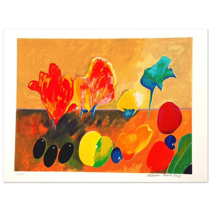 Aldemir Martins - Flores e Frutas - 2003  75x100 cm / 30x40inches Fine Art Poster