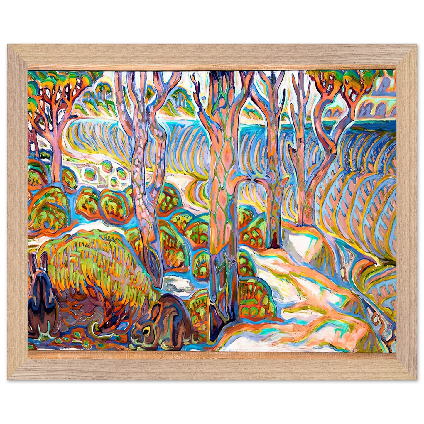 Walter Inglis Anderson - Walter Anderson Wall art - 21x29.7 cm / 8x12" - Premium Wooden Framed Poster With Fine Art Paper-canvas - White frame