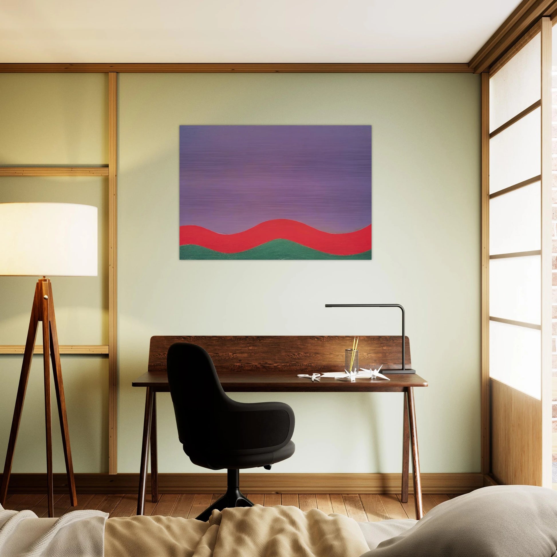 Out - Al Held Brushed Aluminum Print - 70x100 cm / 28x40 inches | Al Held Aluminum Print | Al Held Prints