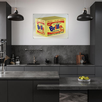 Brillo Box  3c Off  - Andy Warhol Acrylic Print - 70x100 cm / 28x40″ inches