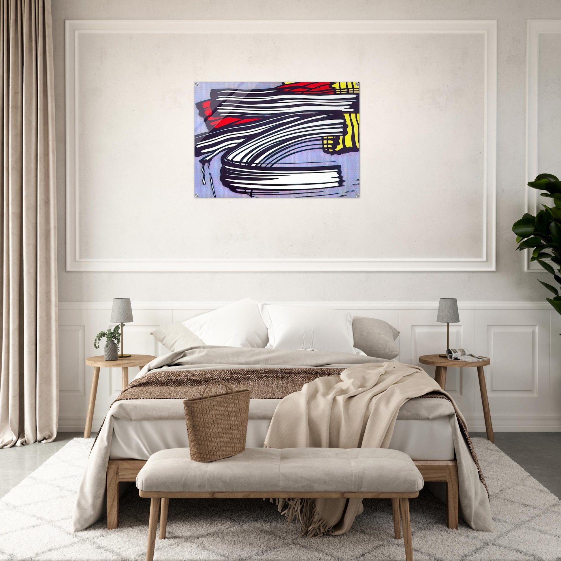 LITTLE BIG PAINTING 1965 - Roy Lichtenstein Acrylic Print - 70x100 cm / 28x40″ inches