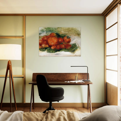 Still Life with Strawberries - Pierre-Auguste Renoir Brushed Aluminum Print - 70x100 cm / 28x40 inches | Pierre-Auguste Renoir Aluminum Print | Pierre-Auguste Renoir Prints