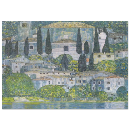 CHRURCH IN CASSONE 1913 - Gustav Klimt Brushed Aluminum Print - 70x100 cm / 28x40 inches | Gustav Klimt Aluminum Print | Gustav Klimt Prints