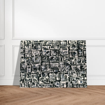 White Squares - Lee Krasner Brushed Aluminum Print - 70x100 cm / 28x40 inches | Lee Krasner Aluminum Print | Lee Krasner Prints