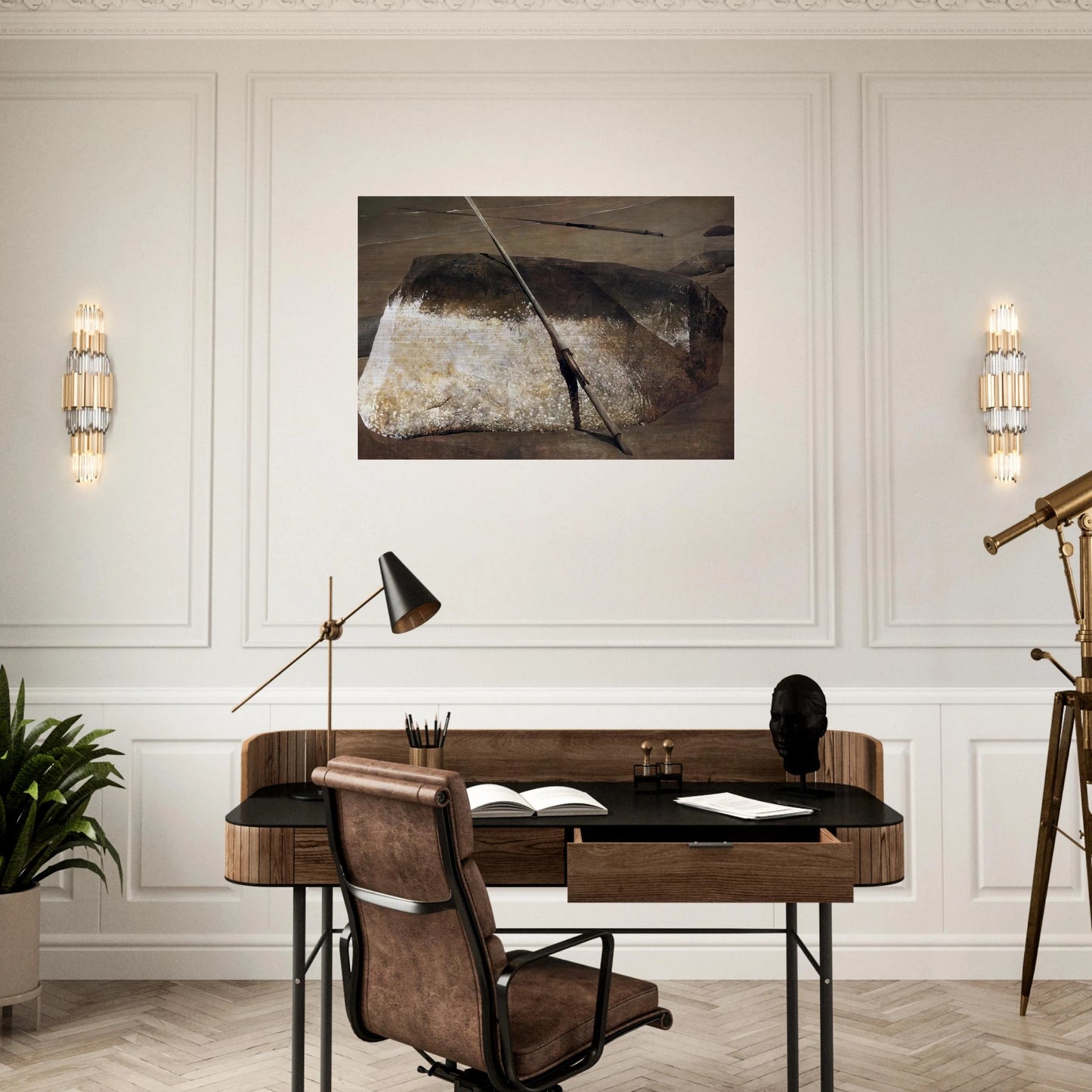 NOT DETECTED 38 - Andrew Wyeth Brushed Aluminum Print - 70x100 cm / 28x40 inches | Andrew Wyeth Aluminum Print | Andrew Wyeth Prints