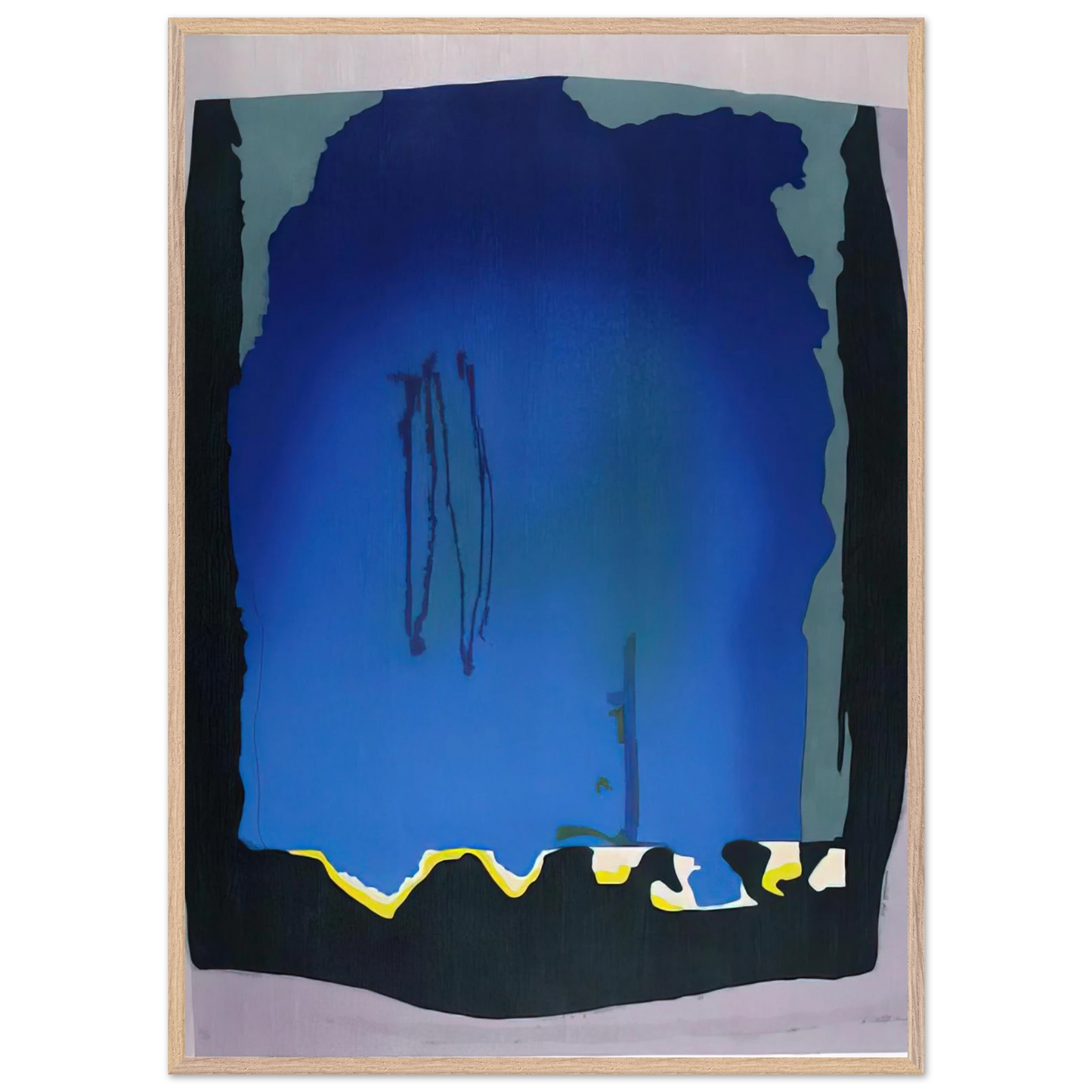 Helen Frankenthaler - Freefall - 1992 Wall art - A1 (59.4 x 84.1  cm) - Fine Art Poster-canvas - -