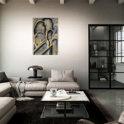 Blue-01 - Georgia O'Keeffe Brushed Aluminum Print - 70x100 cm / 28x40 inches | Georgia O'Keeffe Aluminum Print | Georgia O'Keeffe Prints