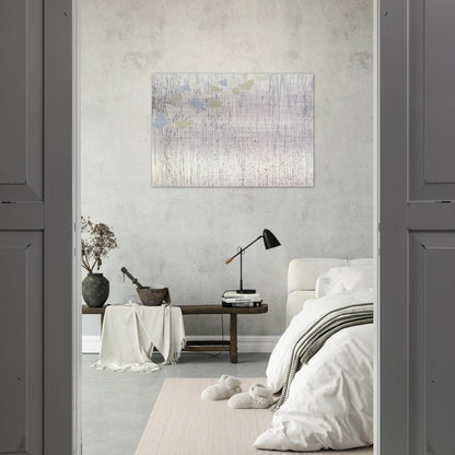 Pale colors on runs - Abstract Expressionism - Robert Goodnough Brushed Aluminum Print - 70x100 cm / 28x40 inches | Robert Goodnough Aluminum Print | Robert Goodnough Prints