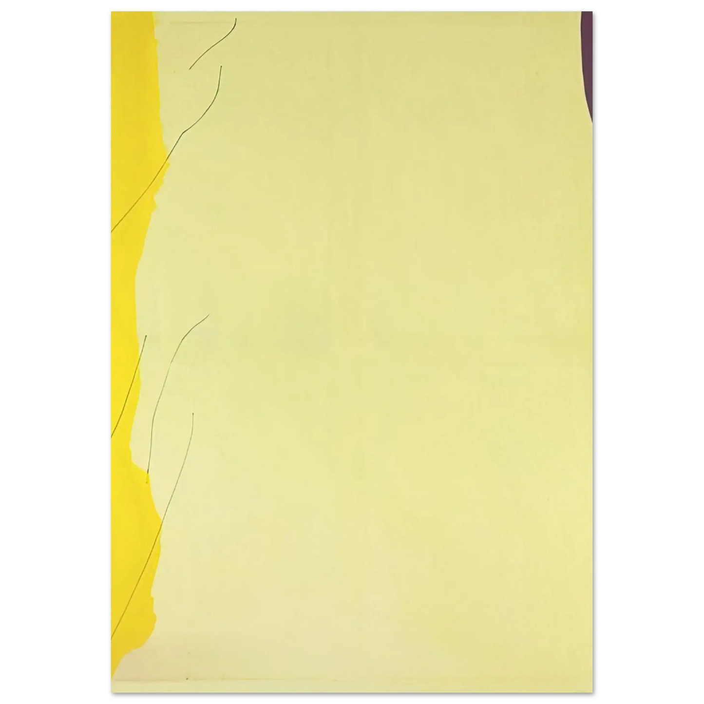 Helen Frankenthaler - Distillation - 1973 Wall art - 70x100 cm / 28x40 Inches - Premium Wooden Framed Poster With Fine Art Paper - Black frame