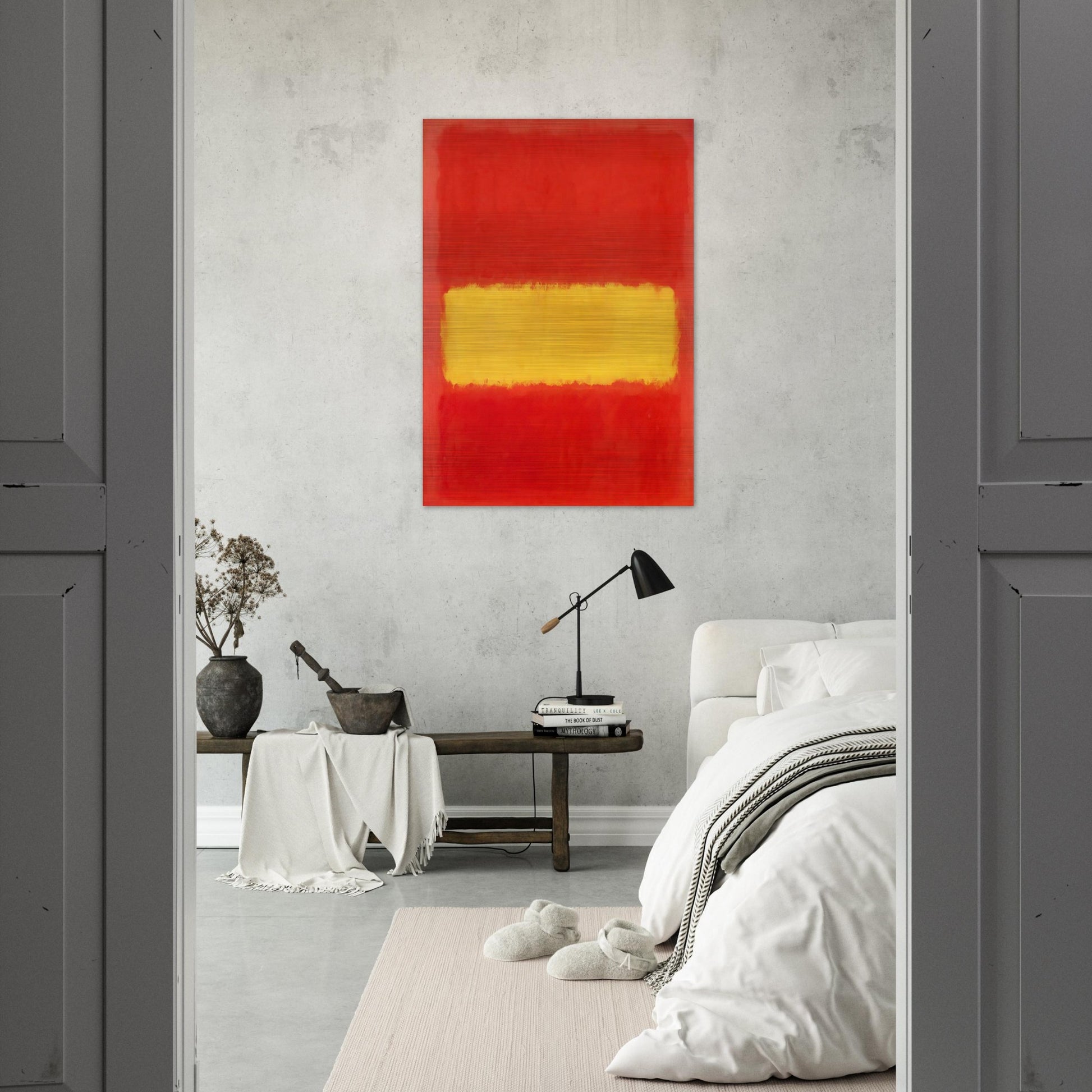 Yellow band - 1956 - Mark Rothko Brushed Aluminum Print - 70x100 cm / 28x40 inches | Mark Rothko Aluminum Print | Mark Rothko Prints