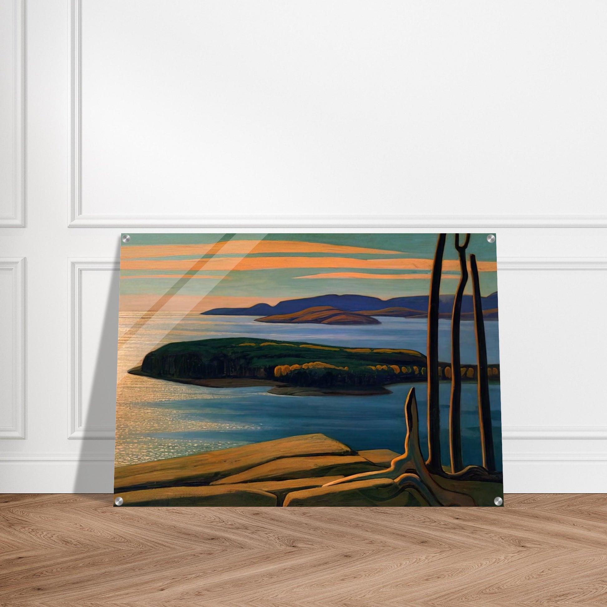 Afternoon Sun, Lake Superior - 1924 - Lawren Harris Acrylic Print - 70x100 cm / 28x40″ inches