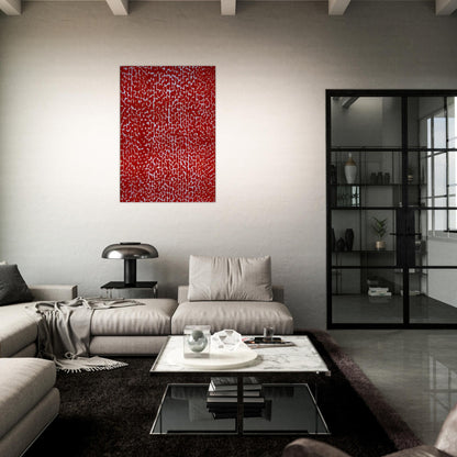 RED ROSE CANTATA 1973 - Alma Woodsey Thomas Brushed Aluminum Print - 70x100 cm / 28x40 inches | Alma Woodsey Thomas Aluminum Print | Alma Woodsey Thomas Prints