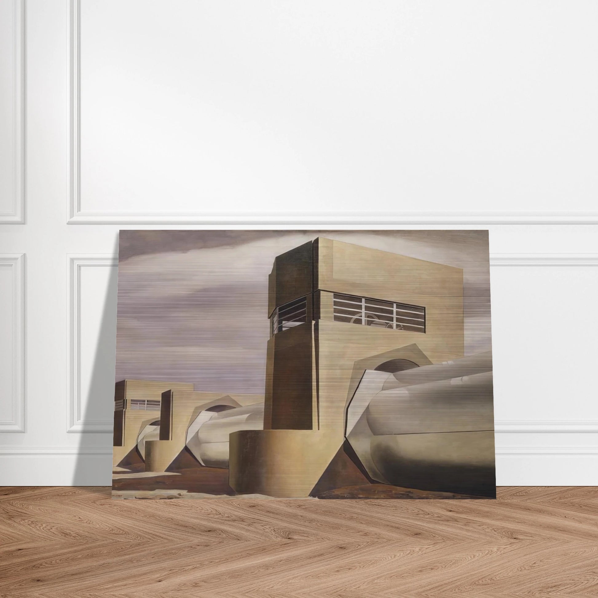 Water - 1945 - Charles Sheeler Brushed Aluminum Print - 70x100 cm / 28x40 inches | Charles Sheeler Aluminum Print | Charles Sheeler Prints