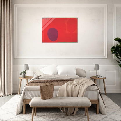 Cadmium with Violet, Scarlet, Emerald, Lemon and Venetian - 1969 - Patrick Heron Acrylic Print - 70x100 cm / 28x40″ inches