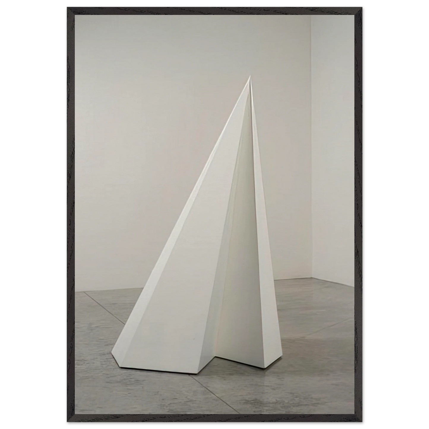 Pyramid 10 - Sol LeWitt 70x100 cm / 28x40 inches Framed Art Print – Black Wooden Frame