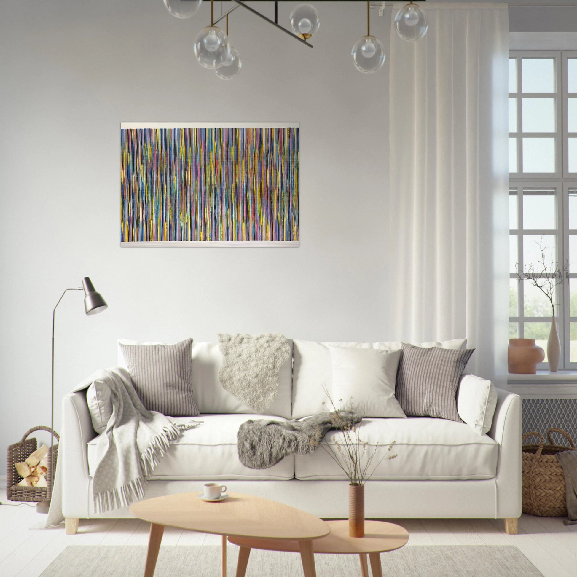 Joy Ride - 1981 - Gene Davis Brushed Aluminum Print - 70x100 cm / 28x40 inches | Gene Davis Aluminum Print | Gene Davis Prints