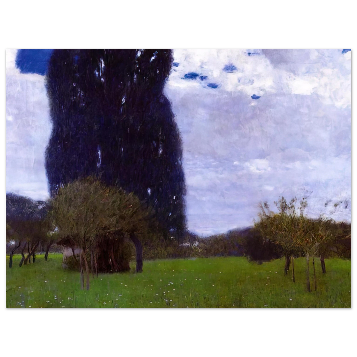 Gustav Klimt - THE TALL POPLAR TREES II  75x100 cm / 30x40inches Fine Art Poster