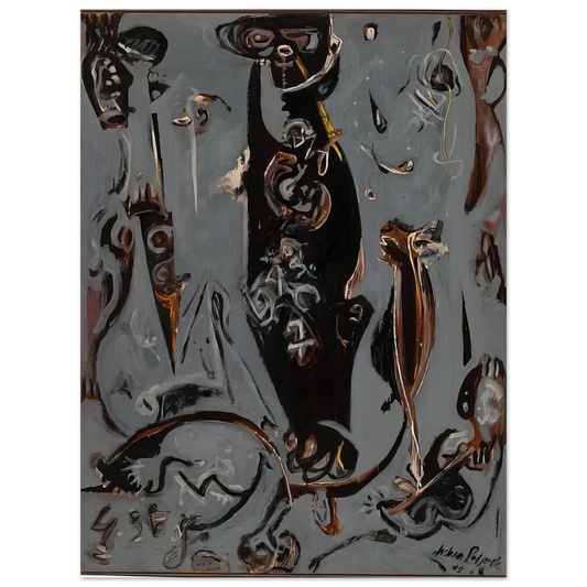 Jackson Pollock - TOTEM LESSON 2 1945  75x100 cm / 30x40inches Fine Art Poster