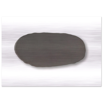 Graue Scheibe - 1970 - Blinky Palermo Brushed Aluminum Print - 70x100 cm / 28x40 inches | Blinky Palermo Aluminum Print | Blinky Palermo Prints