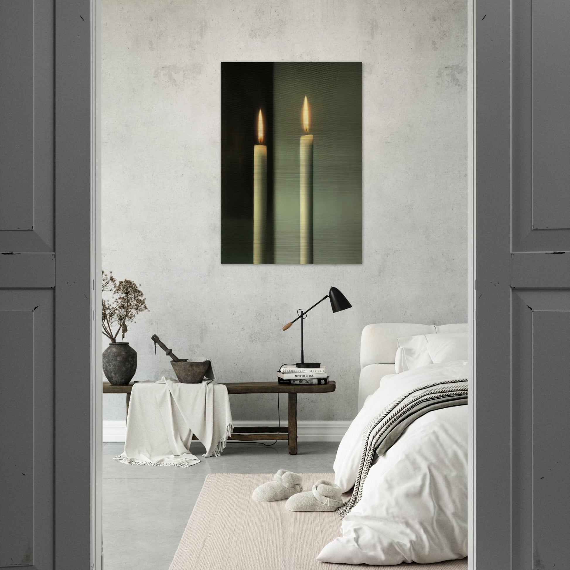 CANDLES - Gerhard Richter Brushed Aluminum Print - 70x100 cm / 28x40 inches | Gerhard Richter Aluminum Print | Gerhard Richter Prints