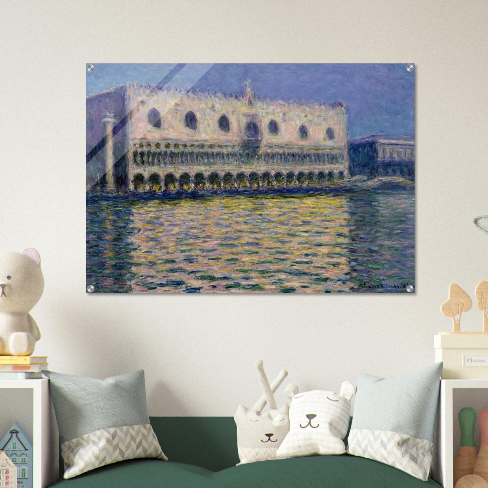 The Palazzo Ducale - claude monet Acrylic Print - 70x100 cm / 28x40″ inches