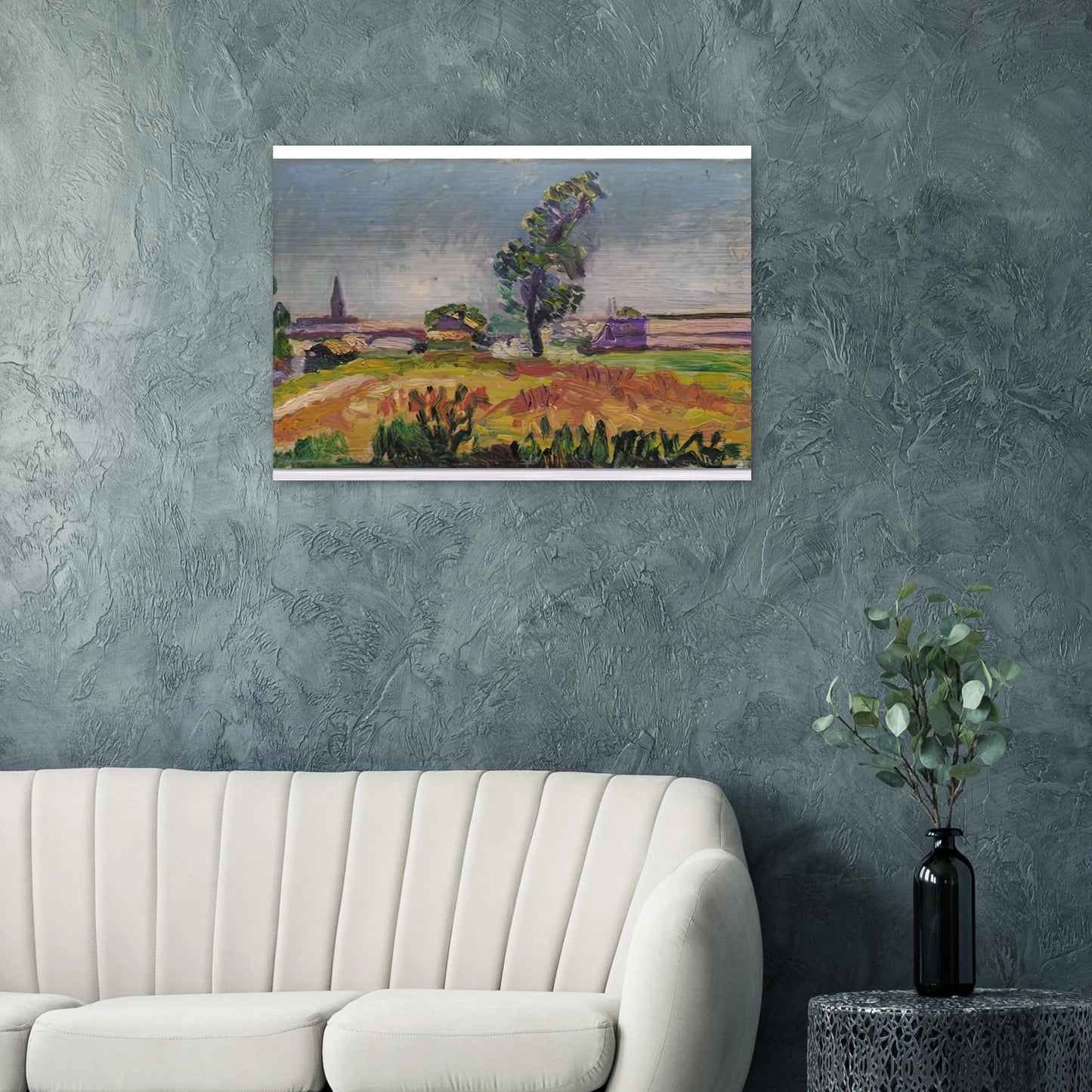 PAYSAGE DES ENVIRONS DE TOULOUSE LE PONT DES DEMOISELLES 1898 - Henri Matisse Brushed Aluminum Print - 70x100 cm / 28x40 inches | Henri Matisse Aluminum Print | Henri Matisse Prints
