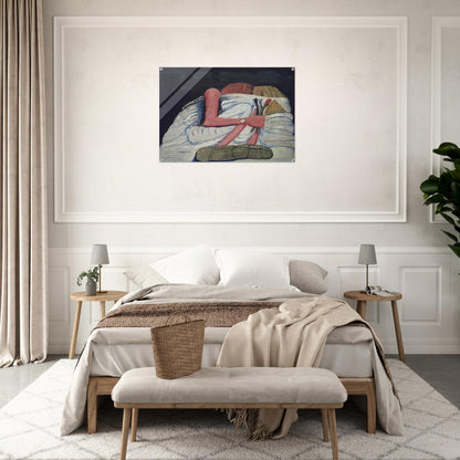COUPLE IN BED - Philip Guston Acrylic Print - 70x100 cm / 28x40″ inches