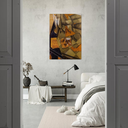 STILL LIFE 1914 - Juan Gris Brushed Aluminum Print - 70x100 cm / 28x40 inches | Juan Gris Aluminum Print | Juan Gris Prints