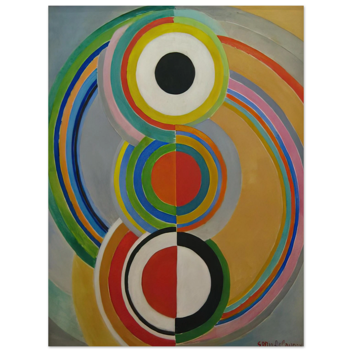 Sonia Delaunay - RYTHME 1  75x100 cm / 30x40inches Fine Art Poster
