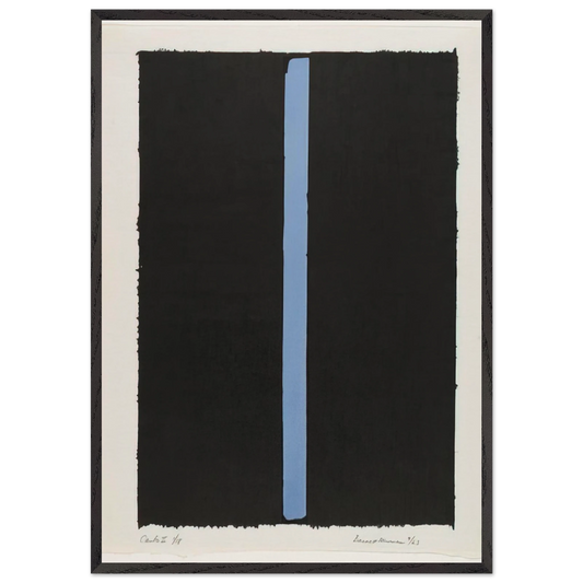 Canto II - Barnett Newman 70x100 cm / 28x40 inches Framed Art Print – Black Wooden Frame