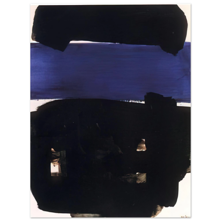 Pierre Soulages - Peinture 23 Mai 1969 - 1969  75x100 cm / 30x40inches Fine Art Poster