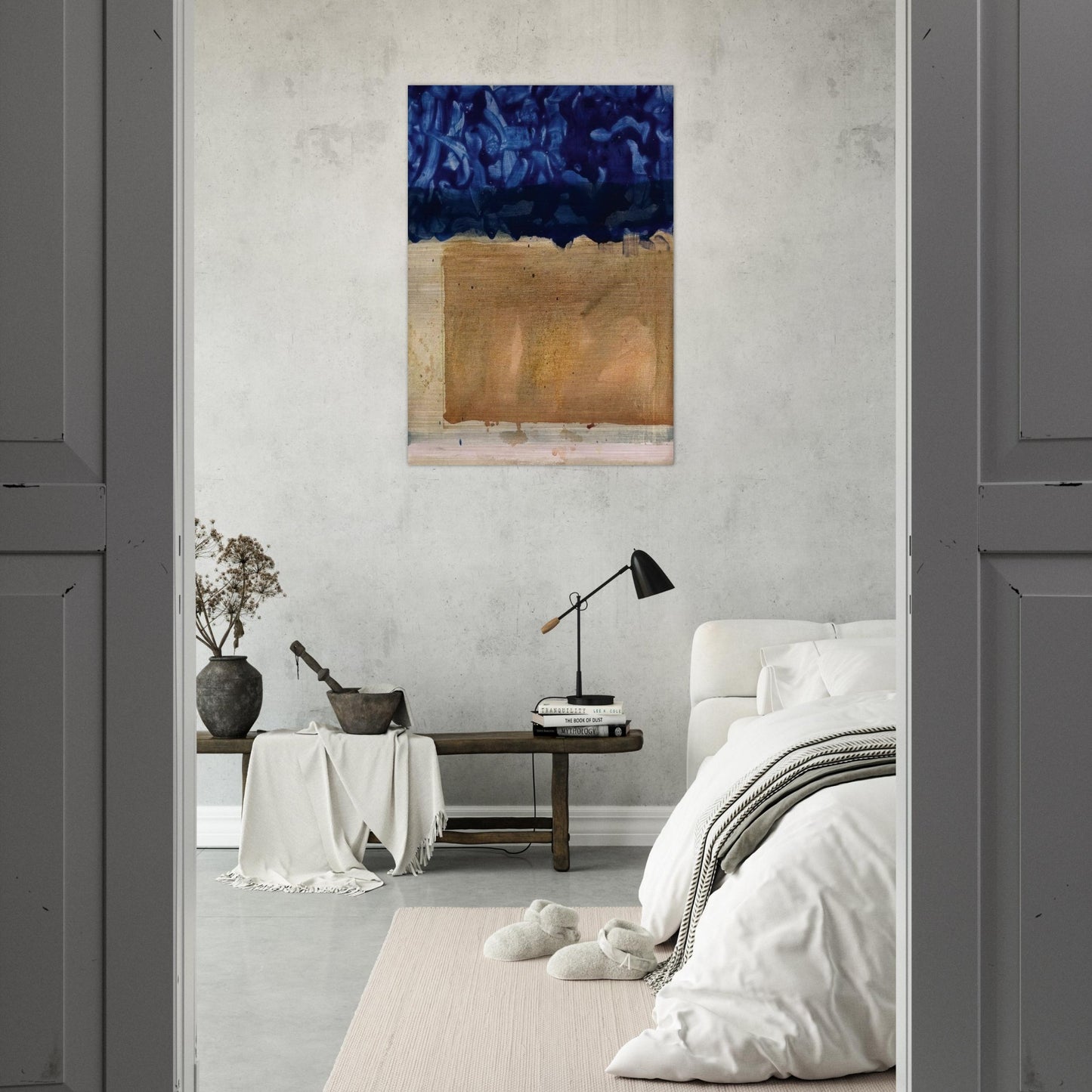 Shoreline - 1952 - Helen Frankenthaler Brushed Aluminum Print - 70x100 cm / 28x40 inches | Helen Frankenthaler Aluminum Print | Helen Frankenthaler Prints