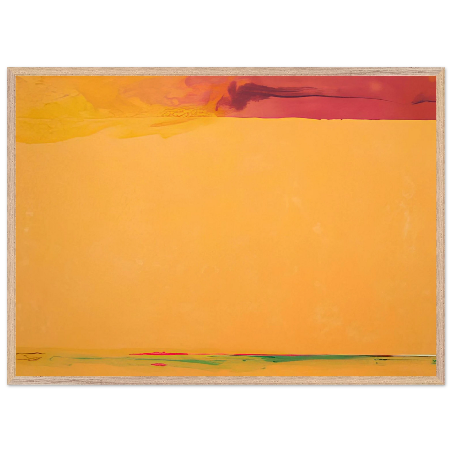 Helen Frankenthaler - Southern Exposure - 2005 Wall art - 30x45 cm / 12x18 inches - Premium Wooden Framed Poster With Fine Art Paper-canvas - White frame