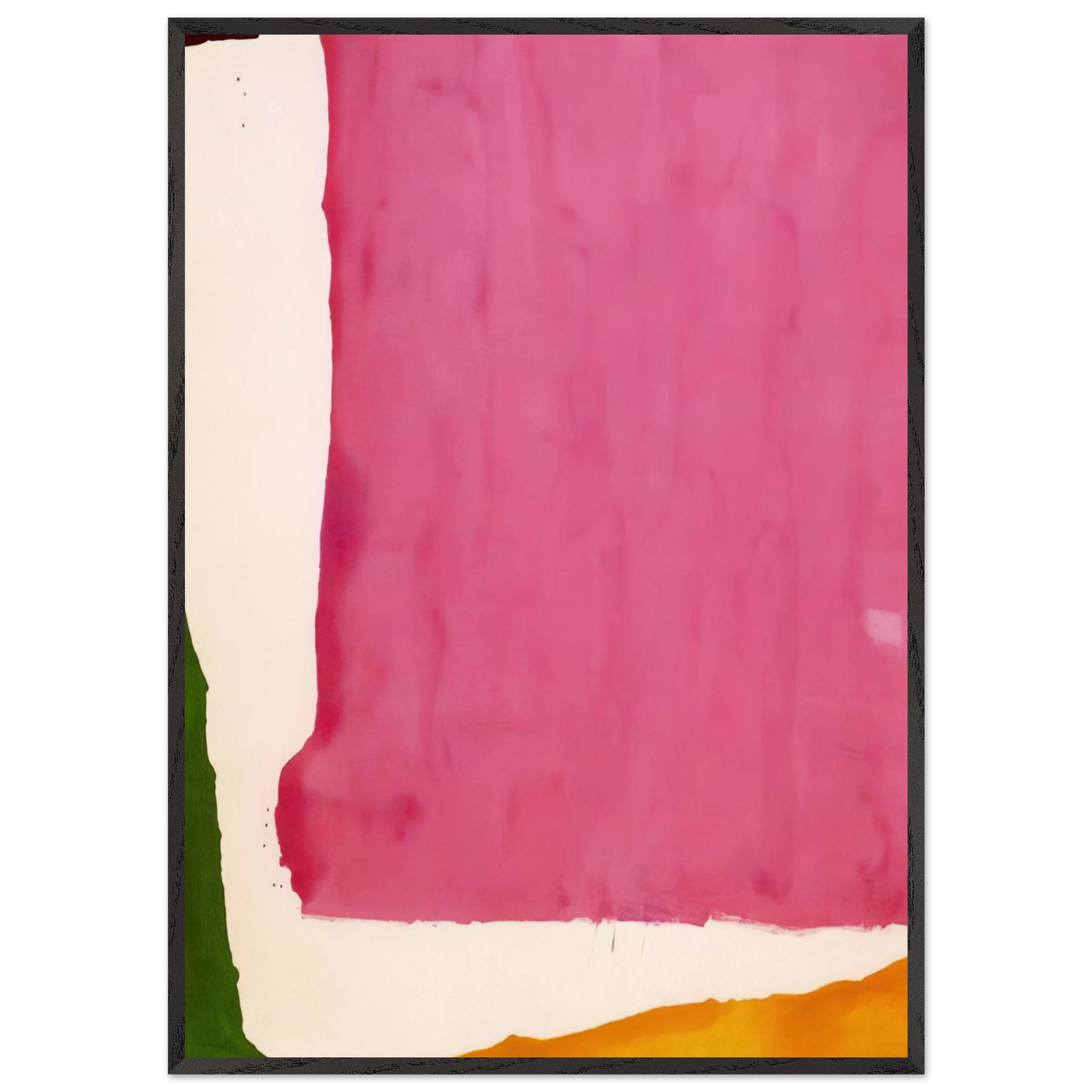 Helen Frankenthaler - Mauve District - 1966 Wall art - 50x70 cm / 20x28 inches - Premium Wooden Framed Poster With Fine Art Paper-canvas - Black frame