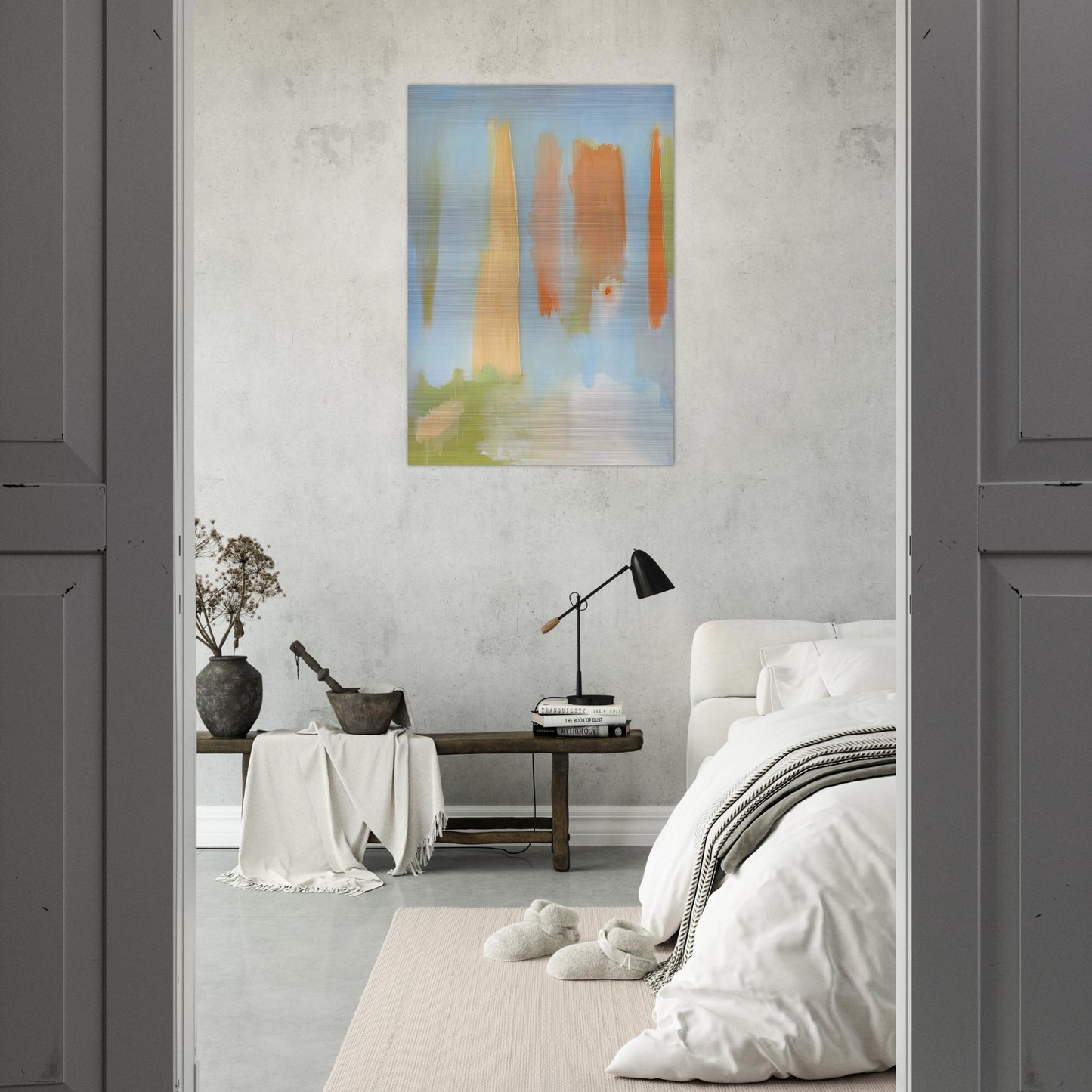 PRIMAVERA 1997 - Esteban Vicente Brushed Aluminum Print - 70x100 cm / 28x40 inches | Esteban Vicente Aluminum Print | Esteban Vicente Prints
