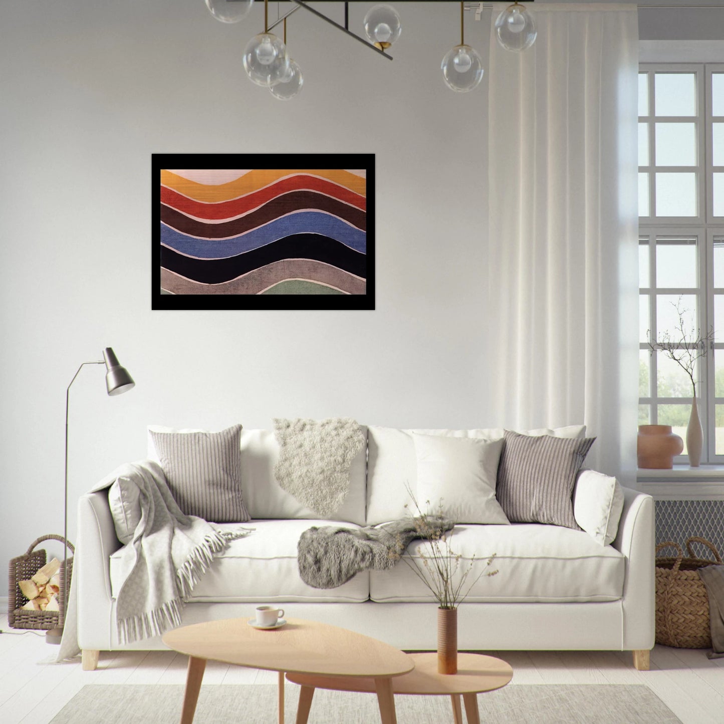 FABRIC PATTERN 1 - Sonia Delaunay Brushed Aluminum Print - 70x100 cm / 28x40 inches | Sonia Delaunay Aluminum Print | Sonia Delaunay Prints