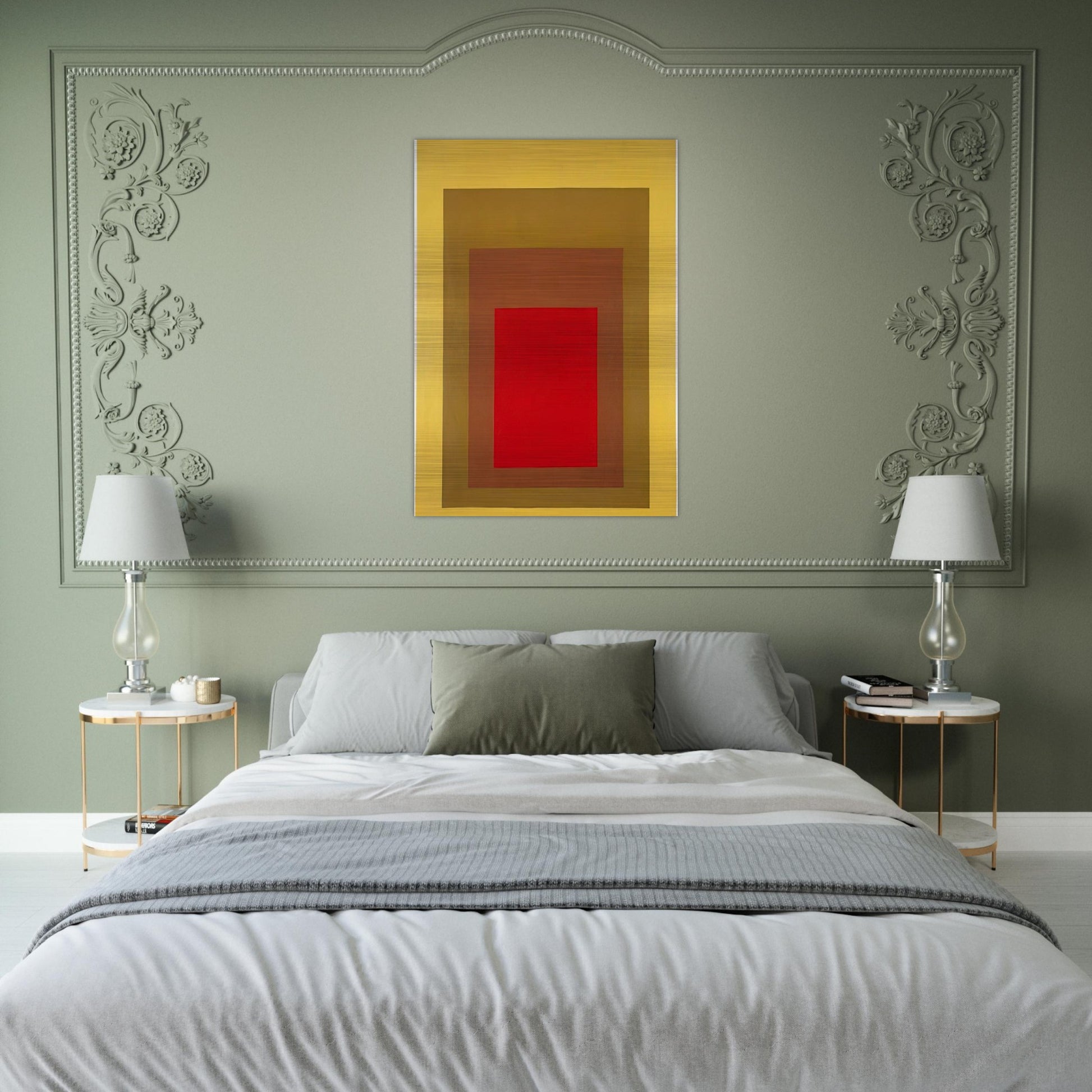 HOMAGE TO THE SQUARE 1967 1 - Josef Albers Brushed Aluminum Print - 70x100 cm / 28x40 inches | Josef Albers Aluminum Print | Josef Albers Prints